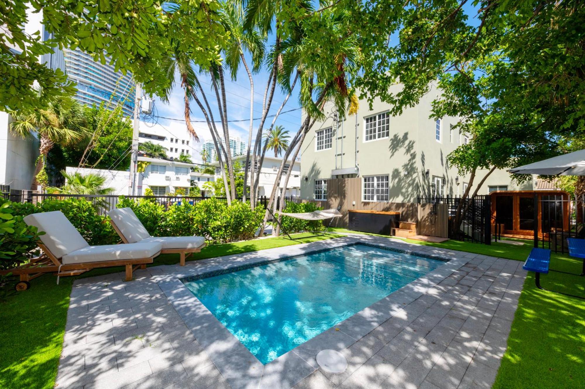 Private Villa Miami Beach With Heatedpool And Cold Plunge Exterior photo